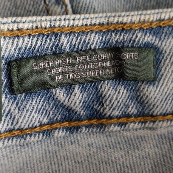 NWT Wild Fable Size 14 Super High Rise Curvy Distressed Button Fly Jean Shorts - Picture 15 of 15